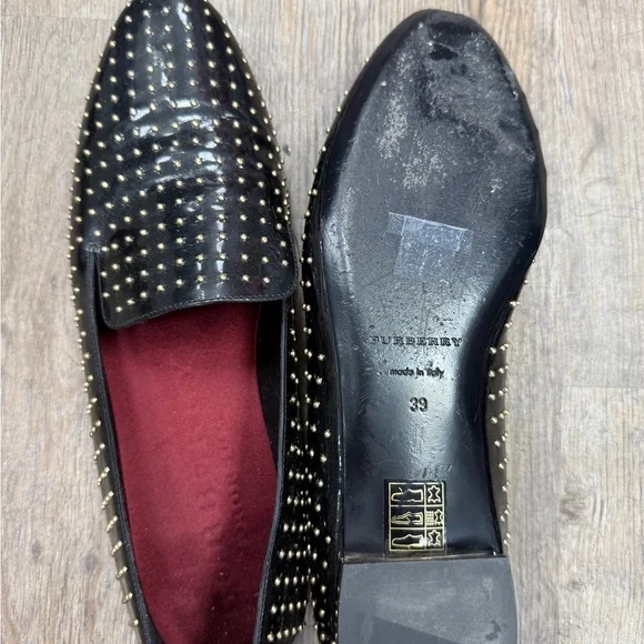Burberry Studded Loafers - Picture 2 of 5